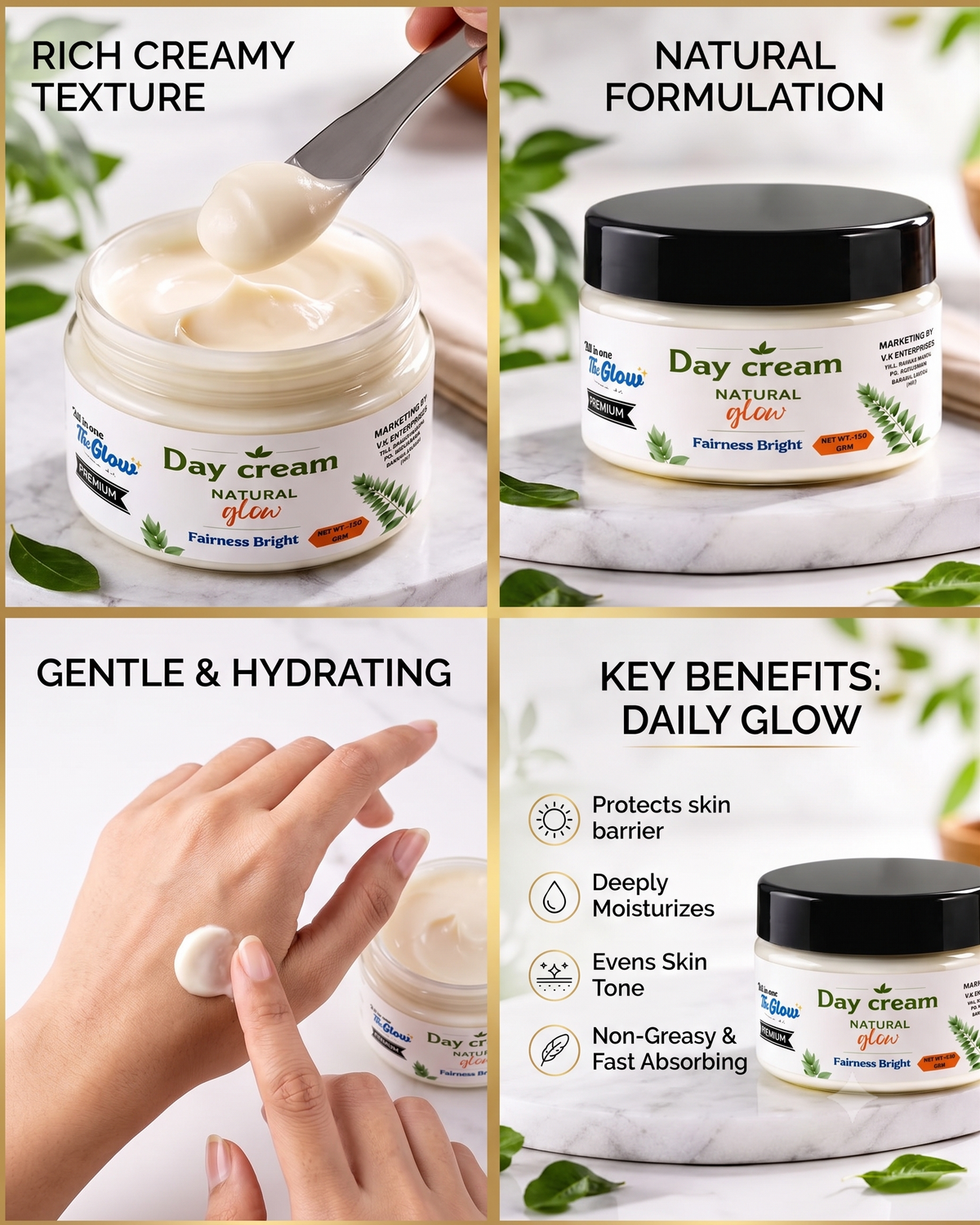 The Glow Day Cream – Natural Glow & Brightening Face Cream | 150g